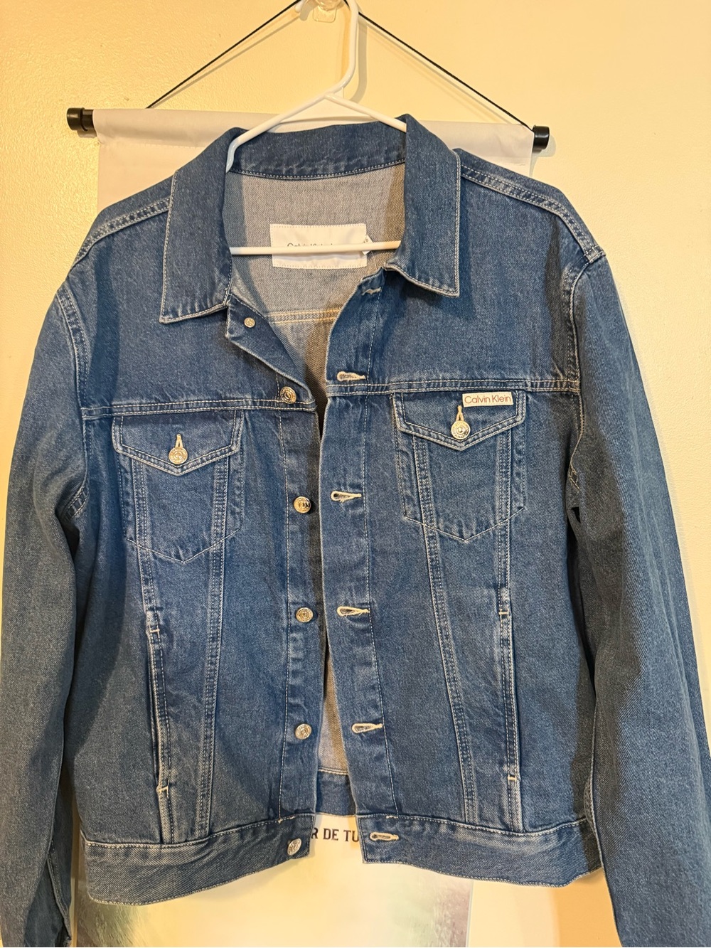 Calvin Klein Jeans Medium Blue Denim Shirt Jacket
